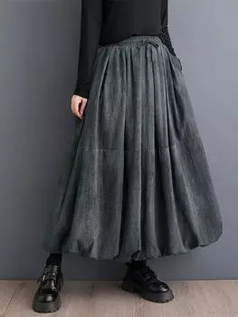 Юбки-бандажи с карманами в стиле тай-дай XITAO GYX1035 One Size серый