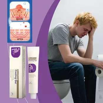 Юдаоплейсхолдер0 Гель Перианальный Успокаивающий Гель Гель от Геморроя Снимает Отек, Зуд и Дискомфорт,20г One Size белый