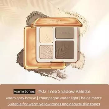 Judydoll-3D Highlighter Contour Bronzer Palette Nude Natural Color Rendering Long-lasting Waterproof Makeup, 1 Piece, 02
