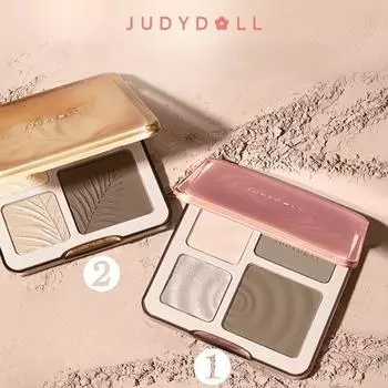 judydoll 3D Палитра для макияжа лица Glow Brightening Contour Shimmer Matte Powder 2 вида, 1 шт., 01