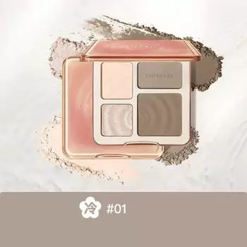 Judydoll Face Highlighter Makeup Palette Matte Shadow Lasting Glow Brightening Contour Shimmer Powder 3D Nose Cosmetics, 02 01, 1 шт.