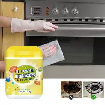 JUE-FISH Многоцелевой обезжириватель для кухонных плит Кухонная утварь Вытяжки Масляные пятна Грязь Тяжелые масляные пятна Чистящие средства 260g