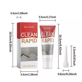 Jue-Fish Mold Remover Gel Бытовой гель для удаления плесени для душевых кабин, плитки, дома, кухни, раковин, ванной комнаты 120g
