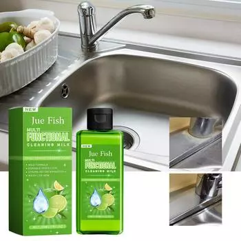 JUE-FISH Мощное пенное средство для удаления пятен Многофункциональное кухонное пенное чистящее средство Очиститель жира Очиститель масляных пятен Бытовая чистка 60 мл 60ml