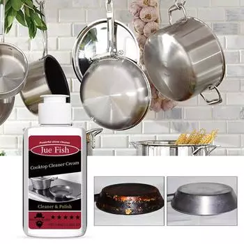 Jue Fish Очиститель для кухонной посуды Молоко для кухонных плит Обезжиривание и удаление пятен 100ml