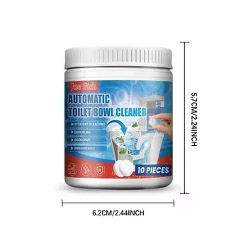 Jue Fish Очиститель для унитаза Пятна мочи Дезодорант для канализации Быстрое удаление желтой грязи Освежитель воздуха Чистка туалета Шипучая таблетка 10pcs
