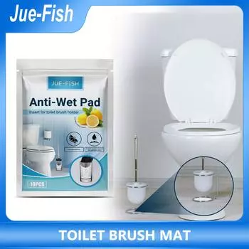 JUE-FISH подушка для туалетной щетки, одноразовая губка для чистки туалетной щетки, водопоглощающая чистка, уменьшение гигиены, запах в ванной комнате 10pcs