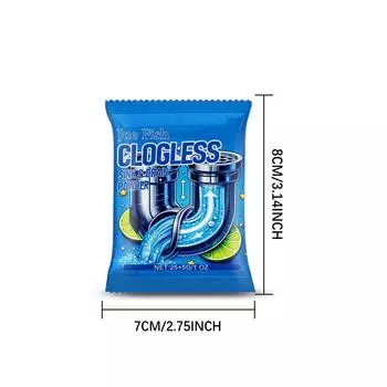 Jue-Fish Сильные очистители сливов Средство для прочистки труб Кухонный водопровод Канализация Туалет Очиститель Дезодорант Аксессуары для ванной комнаты 30g