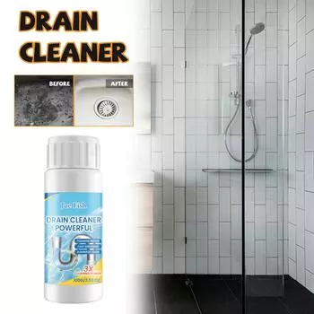 JUE-FISH Super Clog Remover, вантуз для унитаза, инструменты для очистки труб, умывальник для ванной комнаты, растворяет средство для очистки сточных вод, кухонная раковина разблокирована, засорена 100g