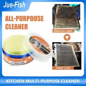 JUE-FISH Универсальное чистящее средство для кухни, кухонная плита, вытяжка, посуда из нержавеющей стали. Эффективное средство для обезжиривания и очистки масляных пятен. 160g