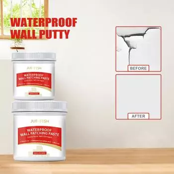 JUE-FISH Водостойкая паста для ремонта стен, ремонтная краска для отверстий в гипсокартоне, действительная, устойчивая к плесени, быстросохнущая восстанавливающая паста для ремонта стен 100g