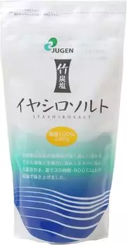 Jugen Бамбуковый Уголь Соль Iyashiro Соль 240 г x 5 Пакетов Минеральная Отечественная Восстановленная Бамбуковая Соль Запатентовано