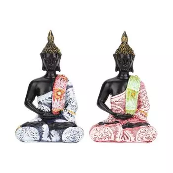 Юго-Восточная Азия Дзен Будда Статуя Украшения Праздник Домашний Декор Изделия Из Смолы Blue