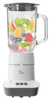 Juice Mixer 1000ml Vegetable Fruit Smoothie Glass Bottle Blender Votre White [Yamazen] Juicer, Ice-Crushing MJA-G100(W)