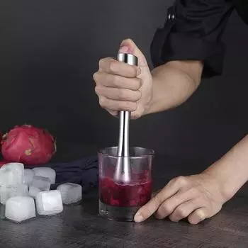 Juice rammer Ice crusher hammer Shaker Cup Beating hand lemon Tea tool cup ice masher stick
