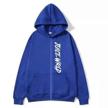 Juice Wrld Zip Hoodie Oversize Hoodie Streetwear Женская толстовка Женская толстовка с капюшоном с карманом и длинным рукавом Juice Wrld Zip Hoodie S