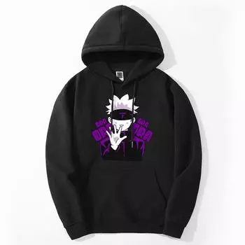 Зимние толстовки с капюшоном Jujutsu Kaisen XS чёрный