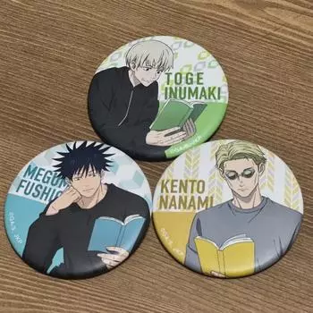 Jujutsu Kaitai Toge Megumi Nanami Reading Can Badge