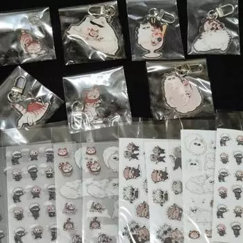 Jujutsu Kaiten Gojo Yuji Unofficial 2nd Prize Acrylic Key Ring/sticker/postcard