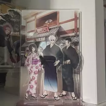 Jujutsu Spin Don Quixote Shoko, Gojo, Ghetto Yukata Group Acrylic Stand