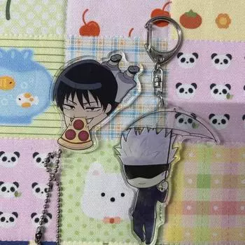 Jujutsu Spin Gojo Zenin Toge Keyring Batch