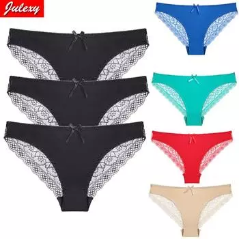 Женское нижнее белье с кружевом S чёрный