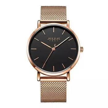 [Julius] Мужские наручные часы, мужские металлические часы с сетчатым ремешком, мужские часы для пары, JA-1164M, корейские популярные часы