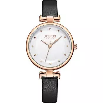 [Julius] Женские часы с кожаным ремешком и кожаным ремешком JA-1313