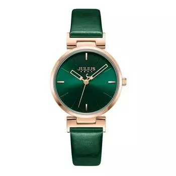 [Julius] Женские часы с кожаным ремешком JA-1271, корейские популярные часы