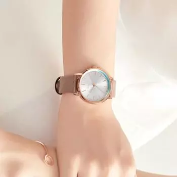 [Julius] Женские часы с кожаным ремешком JA-1183, популярные корейские часы