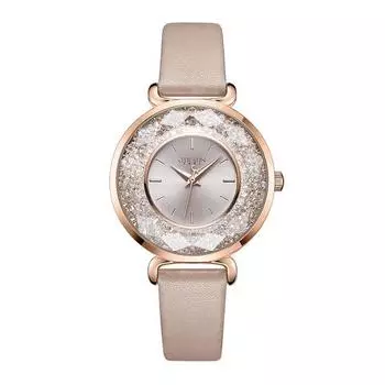 [Julius] Женские часы с кожаным ремешком, популярные корейские часы