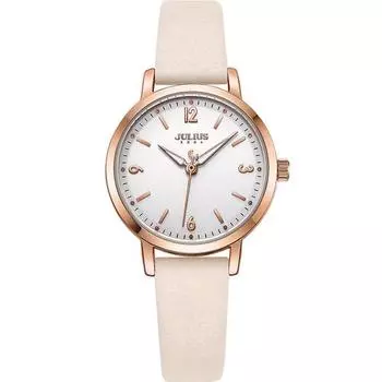 [Julius] Женские кожаные часы JA-1070, популярные корейские часы