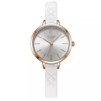 [Julius] Женские кожаные модные наручные часы, корейские популярные часы