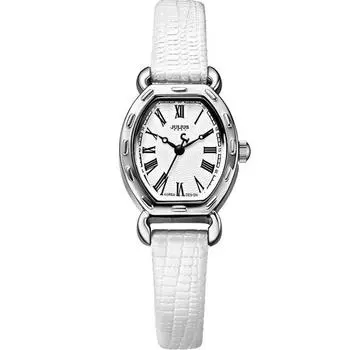 [Julius] Женские наручные часы с кожаным ремешком и квадратным ремешком JA-544, популярные корейские часы