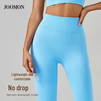 [Juman] Женские штаны для йоги с высокой талией и высокой эластичностью — летний дизайн для похудения и подтяжки бедер Large