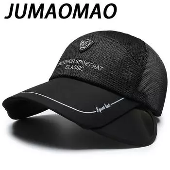 JUMAOMAO летняя шляпа мужская сетчатая шляпа с утиным языком уличная солнцезащитная шляпа от солнца женская бейсбольная кепка с эластичными полями дышащая кепка для рыбалки