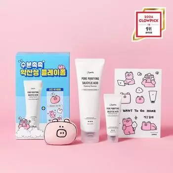 Jumiso Очищающая пена с салициловой кислотой, очищающая поры. Совместный проект с гарсонтимидом. (120 г+брелок+съемная наклейка)