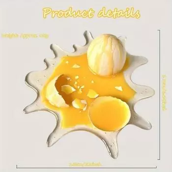 Юмористический держатель для мобильного телефона с разбитым яйцом, универсальный держатель для мобильного телефона, новинка, имитация игрушечных аксессуаров, прочные материалы 1 жёлтый