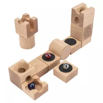 Jump Cuboro JUMP Дополнительный набор 222 Jade Road Jade Tower Replenishment Set Kids Wooden Toy Building Blocks Kuboro Kuboro Company Block Toy [Cuboro]