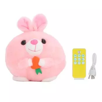 Jumping Plush Toy Remote Control Ball Baby Talking Learning Toy Interactive Bouncing Toy for Kids