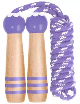 Прыжки через скакалку, чтобы прыгать, даже для скакалки, чтобы вам понравилось прыгать. Прыжки через скакалку для учеников начальной школы Wal Base [Легкие новички] [Прыжки через скакалку] фиолетовый