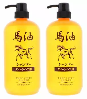 Jun Cosmetic Horse oil shampoo liters [Bulk purchase] 1.0 (x 2)
