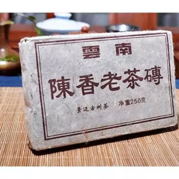 Юньнань Пуэр Спелый чайный кирпич Старый Пуэр Старый чайный кирпич 250 г Спелый чайный кирпичик
