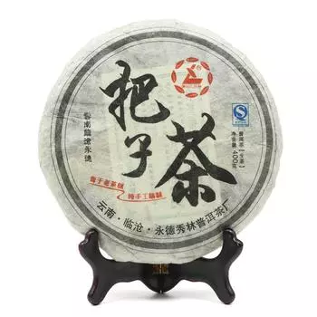 Юньнань Шу Пу Эр Старый Чайный Торт 2019 Юньнань Линцан Снежный Шань Сырой Пуэр Базы Чай Шен Пуэр Чай 400г 400g