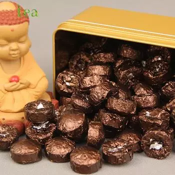 Юньнаньский чай Пуэр клейкий рис ароматный Сяоджинтуо клейкий рис ароматный мини Туоча Пуэр приготовленный чай 200 грамм в упаковке. 200g