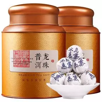 Юньнаньский чай Пуэр Сырой чай Жемчуг Дракона Линцанг Исландский чай Пуэр из пяти деревень 250г 250 grams