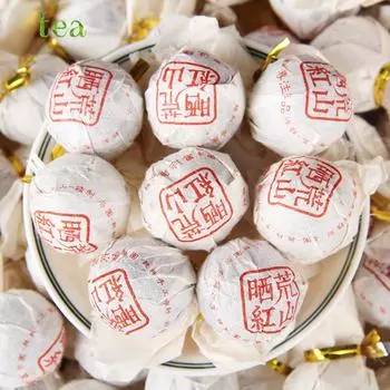 Юньнаньский черный чай, выдержанный на древних деревьях, высушенный на солнце черный чай, бесплодные горы Юньнани, высушенный на солнце красный чай, чистая драконья жемчужина ручной работы.