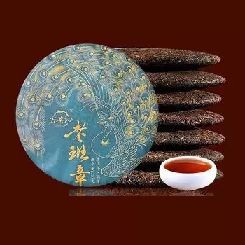 Юньнаньский Лаобаньчжан созревший чай пуэр чай созревший чайный пирог 357 г чай Buy 1 cake