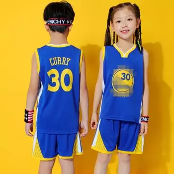 Юн С. Команда №. 30 Детский баскетбольный и сценический костюм, 3XS-2XL L/150 королевский синий