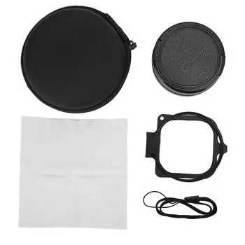 JUNESTAR 16x HD макрообъектив красный фиолетовый фильтр для дайвинга 58 мм адаптерное кольцо крышка объектива для Hero 9